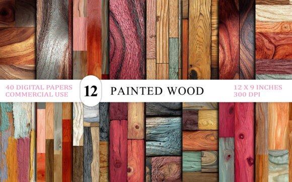 Download Colorful Painted Wood Texture Background - Texture background Collection