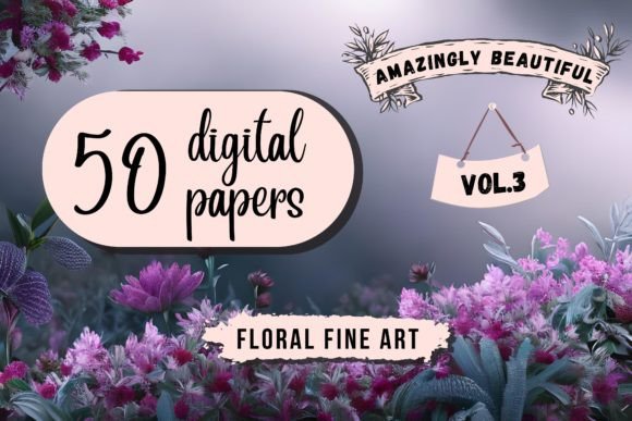 Download 50 Fine Art Floral Botanical Backgrounds - Premium Resources