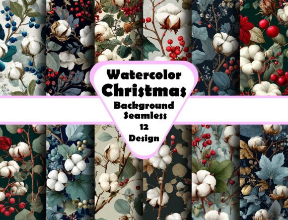 Download Christmas Main Botanical Backgrounds - Premium Bundle