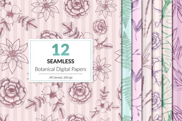 Download Seamless Botanical Backgrounds - Premium Resources
