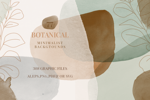 Download Minimalist Botanical Backgrounds Bundle - Premium Resources